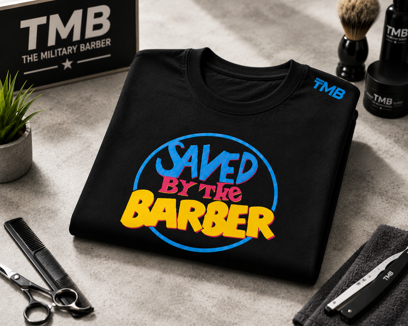 SAVED BY THE BARBER TEE